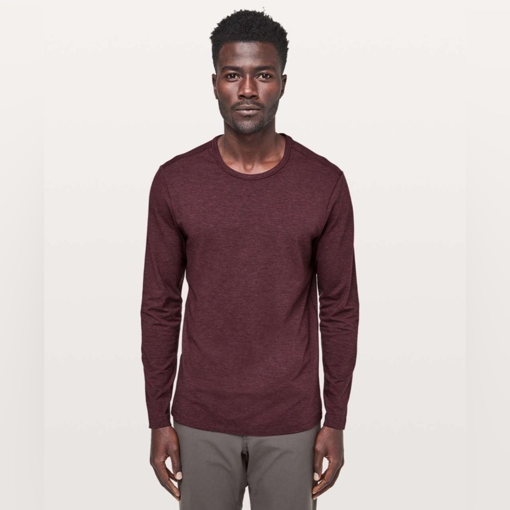 lululemon athletica Men's Long Sleeve Crew - Maroon